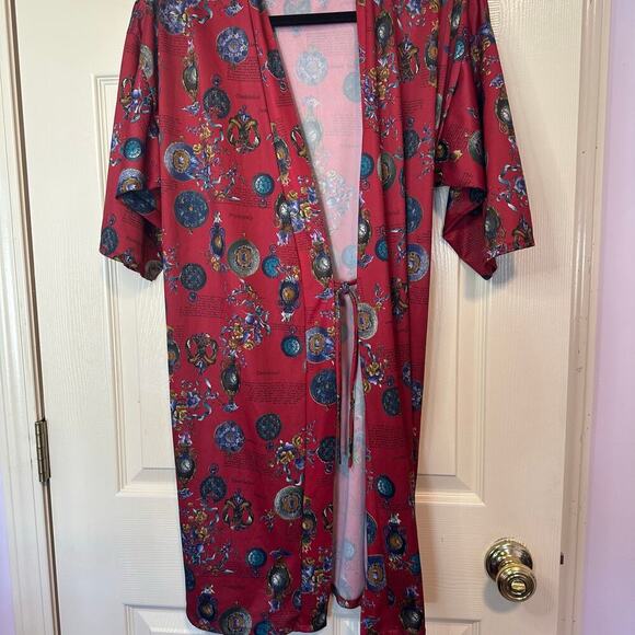 Vintage Petra Fashions Tie Front Robe One Size Made in USA Loungewear - Picture 9 of 10